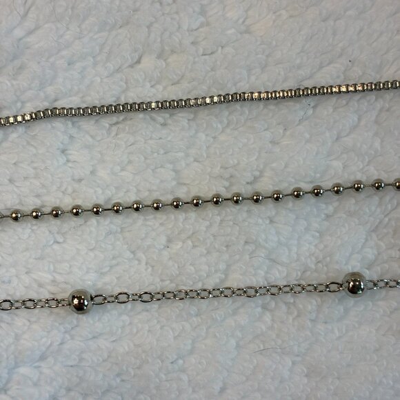 NWOT Silver Plated 3 Bracelets Jewelry - Picture 6 of 7
